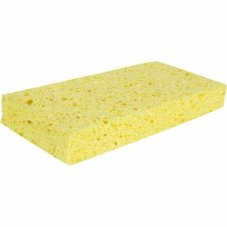 BSC PREFERRED Genuine Joe Sponge, Cellulose, Yellow, 48PK GJO18318